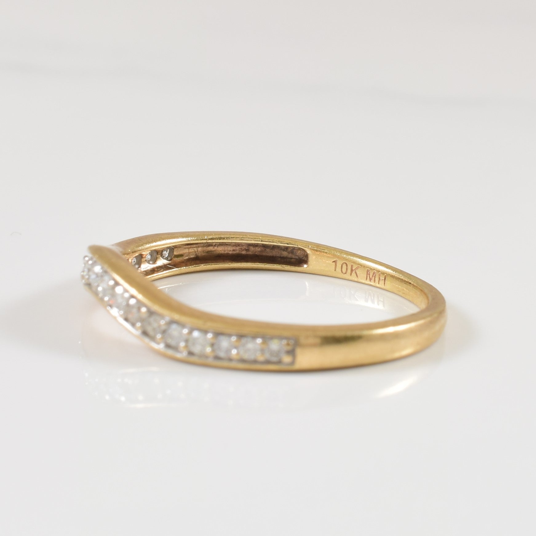 Pave Set Diamond Ring | 0.15ctw | SZ 6.5 |