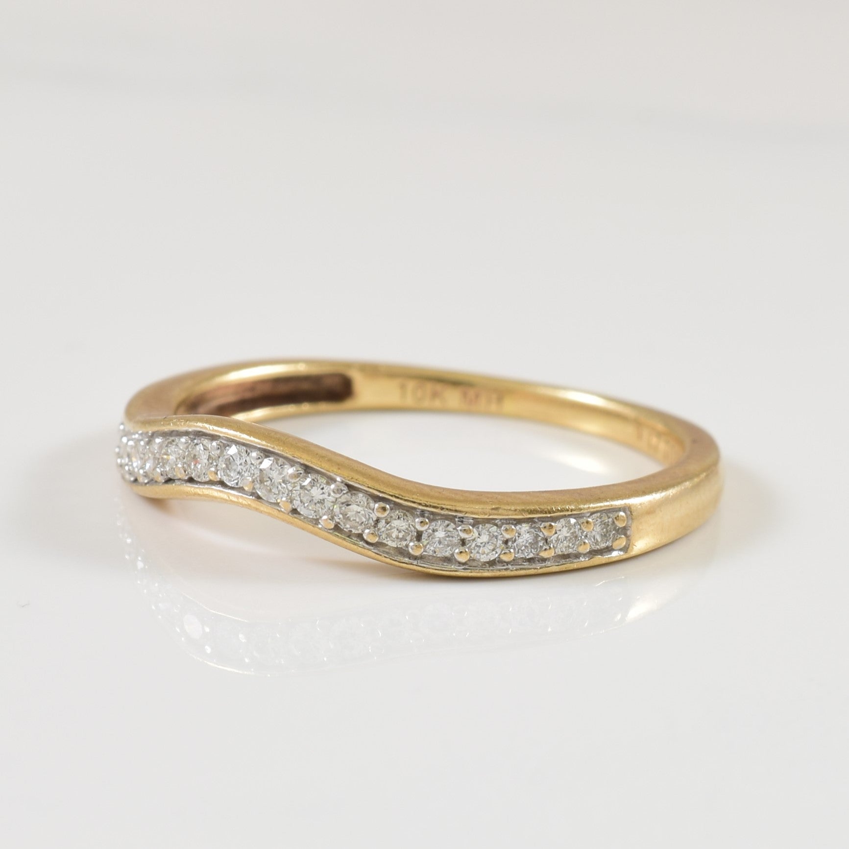 Pave Set Diamond Ring | 0.15ctw | SZ 6.5 |