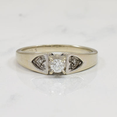 Heart Diamond Ring | 0.15ctw | SZ 6 |