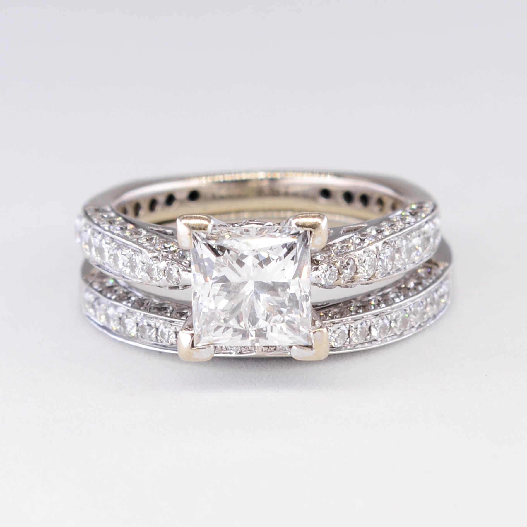 Alliance en diamant certifiée GIA, monture européenne | 2,60 ct | Taille 4,5 