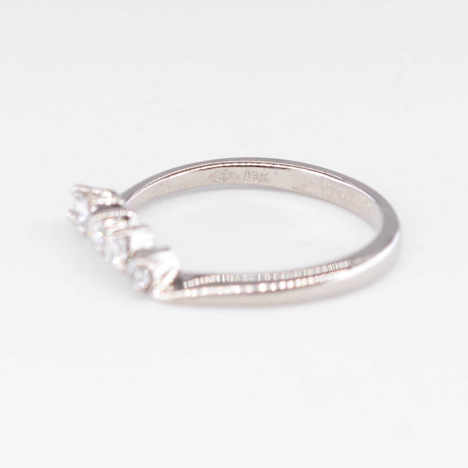 Three Stone Diamond Engagement Ring Set with Heart Diamonds | 1.37ctw | SZ 5.5 | AGS Certified