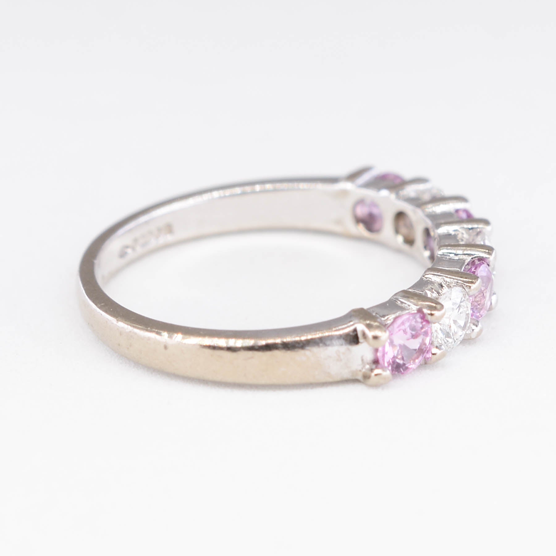 18k Pink Sapphire and Diamond Ring | 0.36ctw, 0.28ctw | SZ 5 |