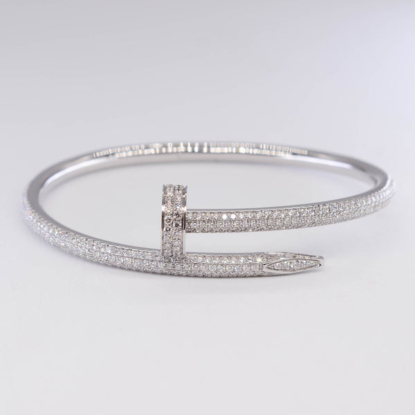 'Cartier' Juste Un Clou Diamond Bracelet | 2.26ctw | Cartier Sz 17 |