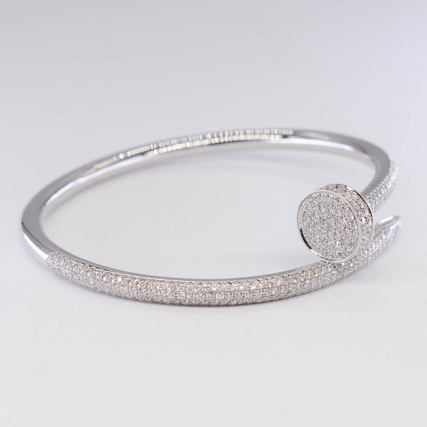 'Cartier' Juste Un Clou Diamond Bracelet | 2.26ctw | Cartier Sz 17 |