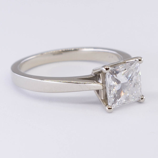 GIA Certified Princess Diamond Engagement Ring | 1.20ct | VS2 D | SZ 4.5 |