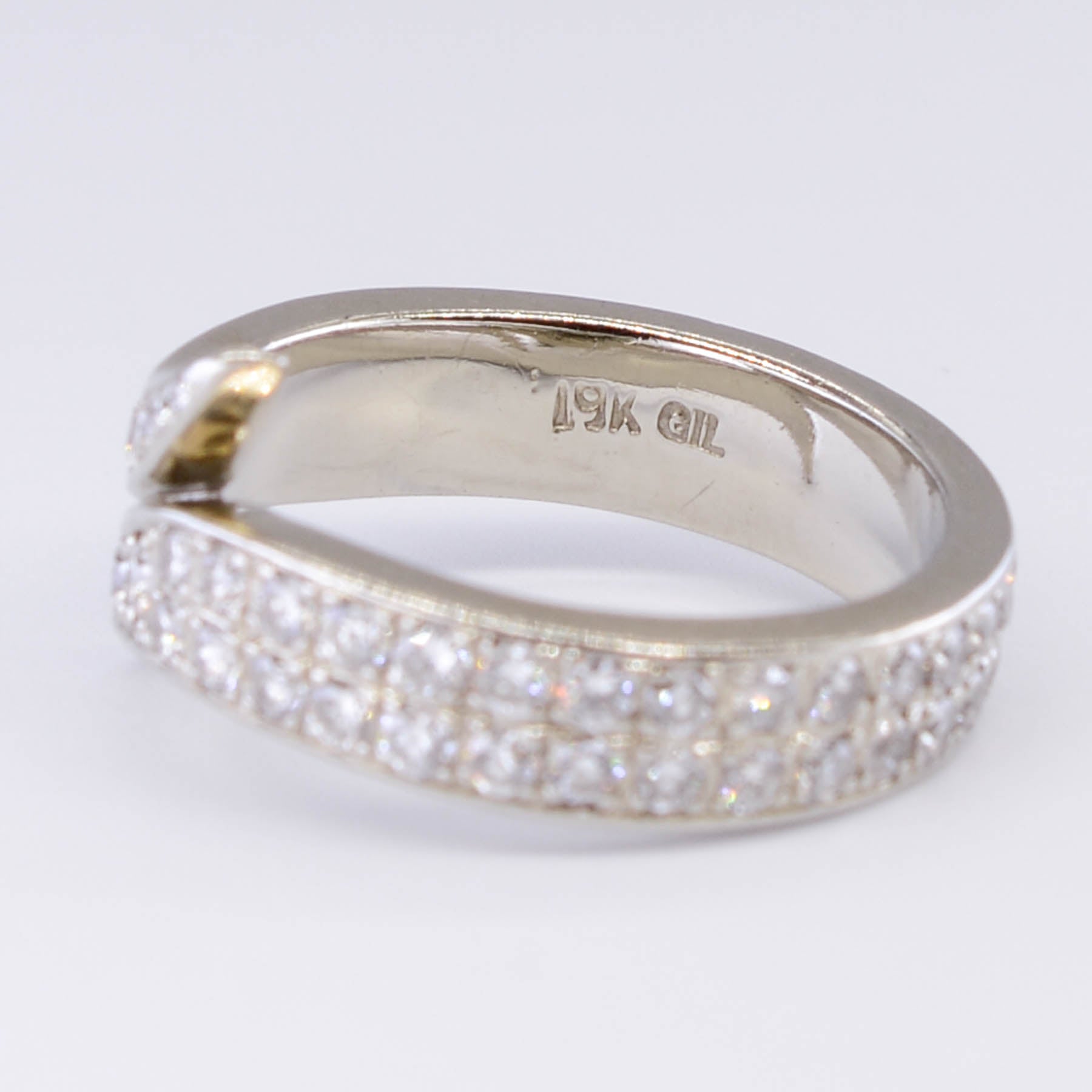Pave Bypass Diamond Eternity Ring | 1.50ctw | SZ 6 |