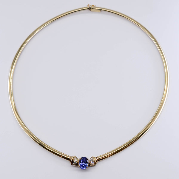 Tanzanite and Diamond Cocktail Necklace | 2.65ct, 0.16 ctw | 16.25
