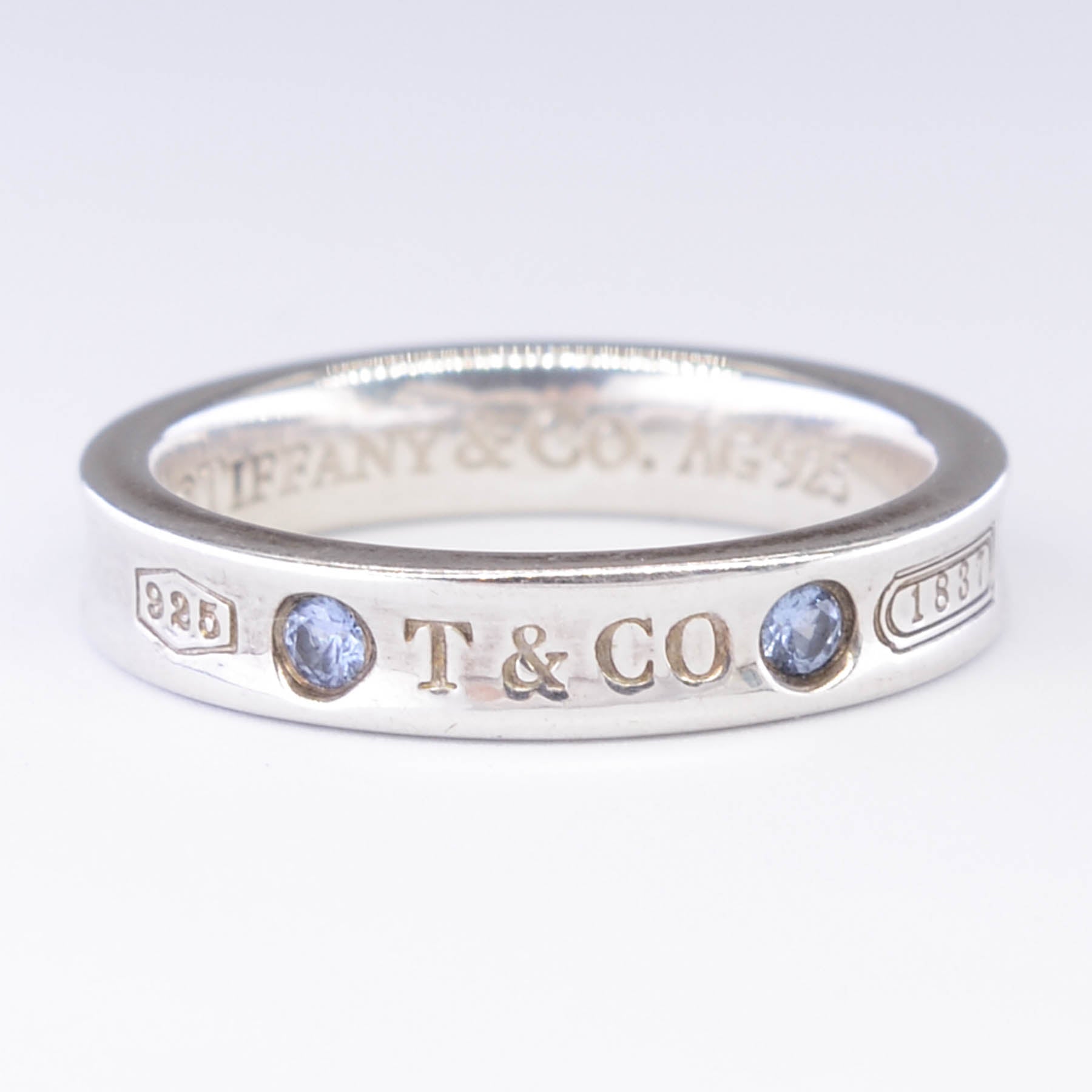 Tiffany & Co.' 1837 Collection Sterling Silver Ring with Sapphires | 0.05ctw | SZ 7.5