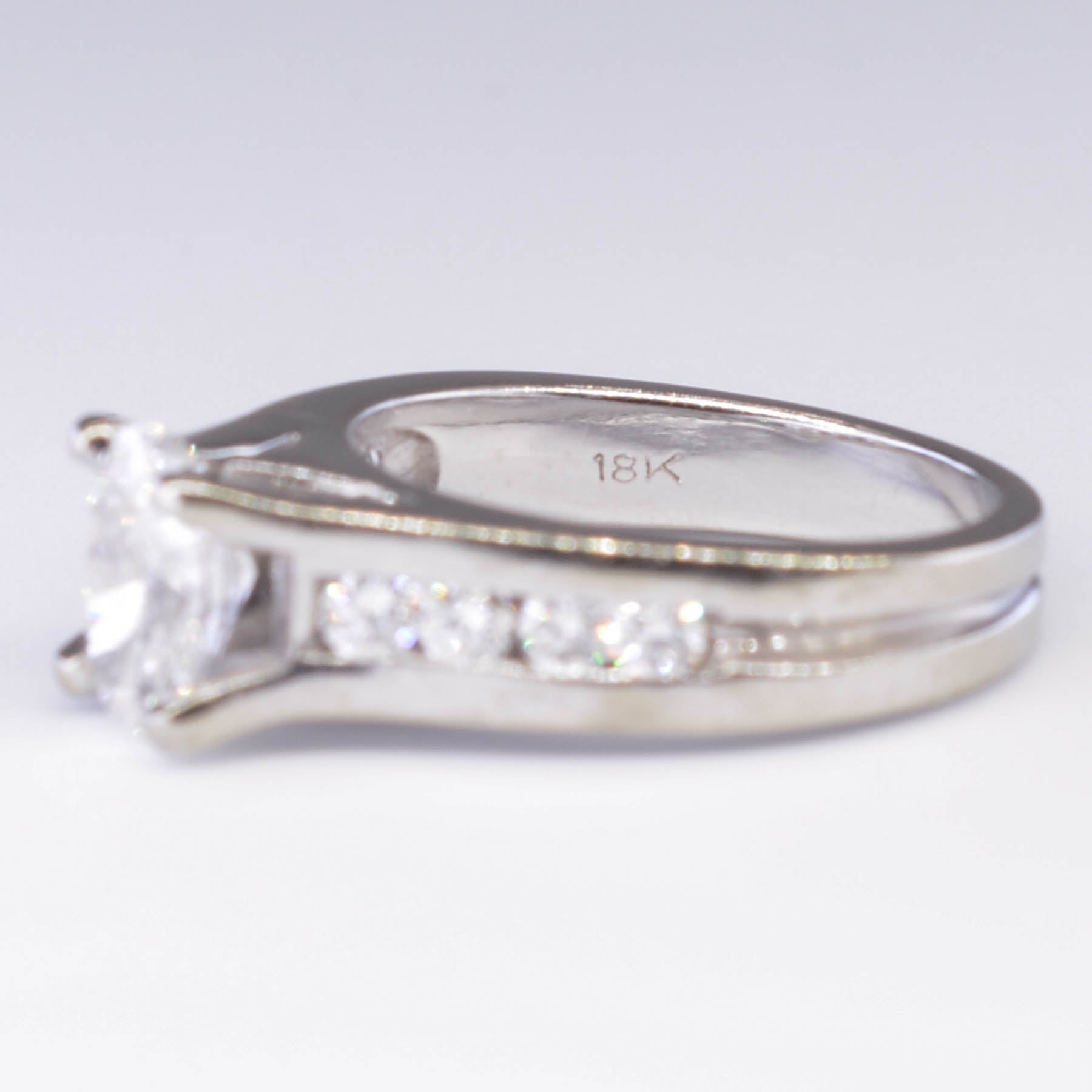Bague de fiançailles en diamant taille ovale | 1,66 ct | Taille 6 | 