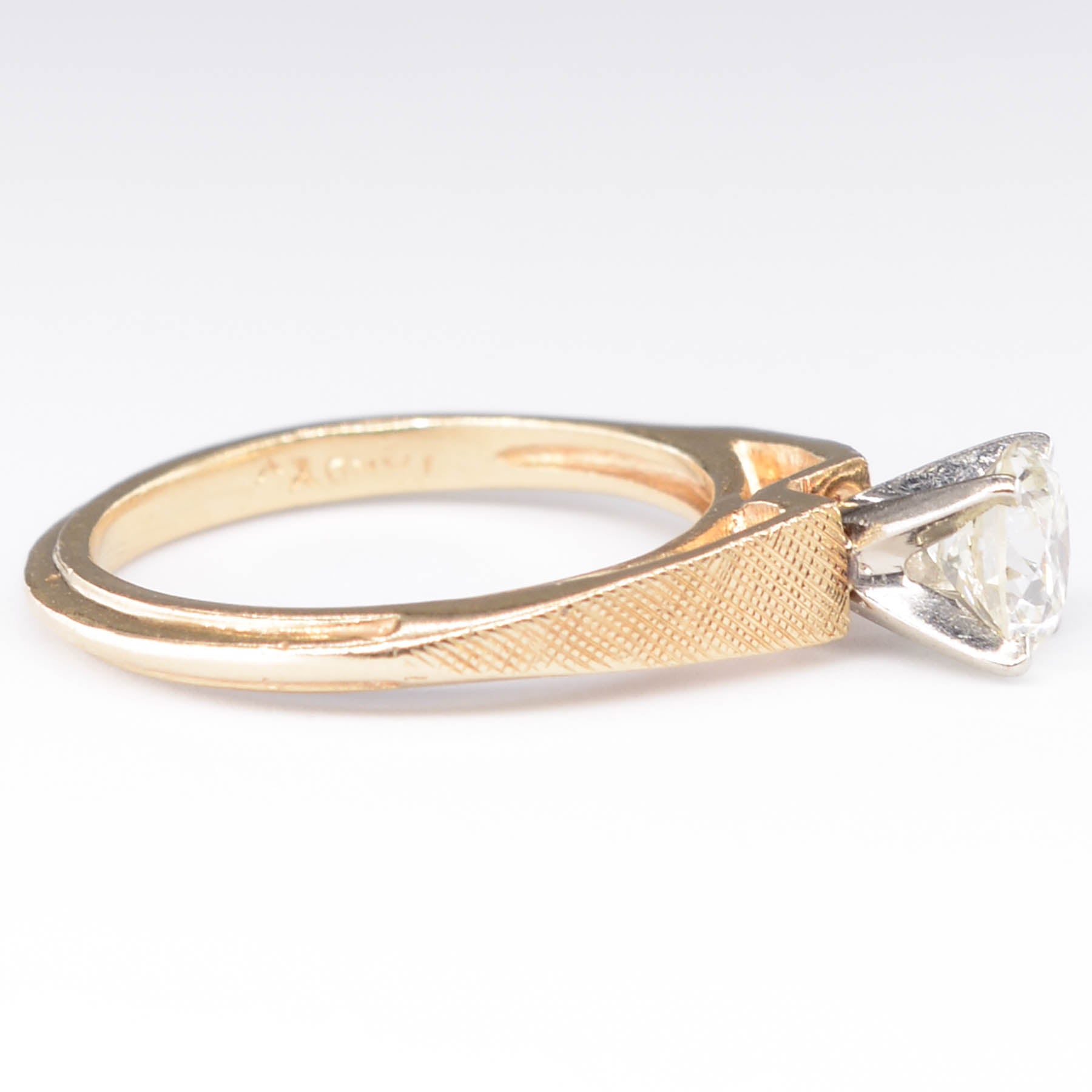 Vintage Old European Cut Diamond Ring | 0.64ct | SZ 4.5 |