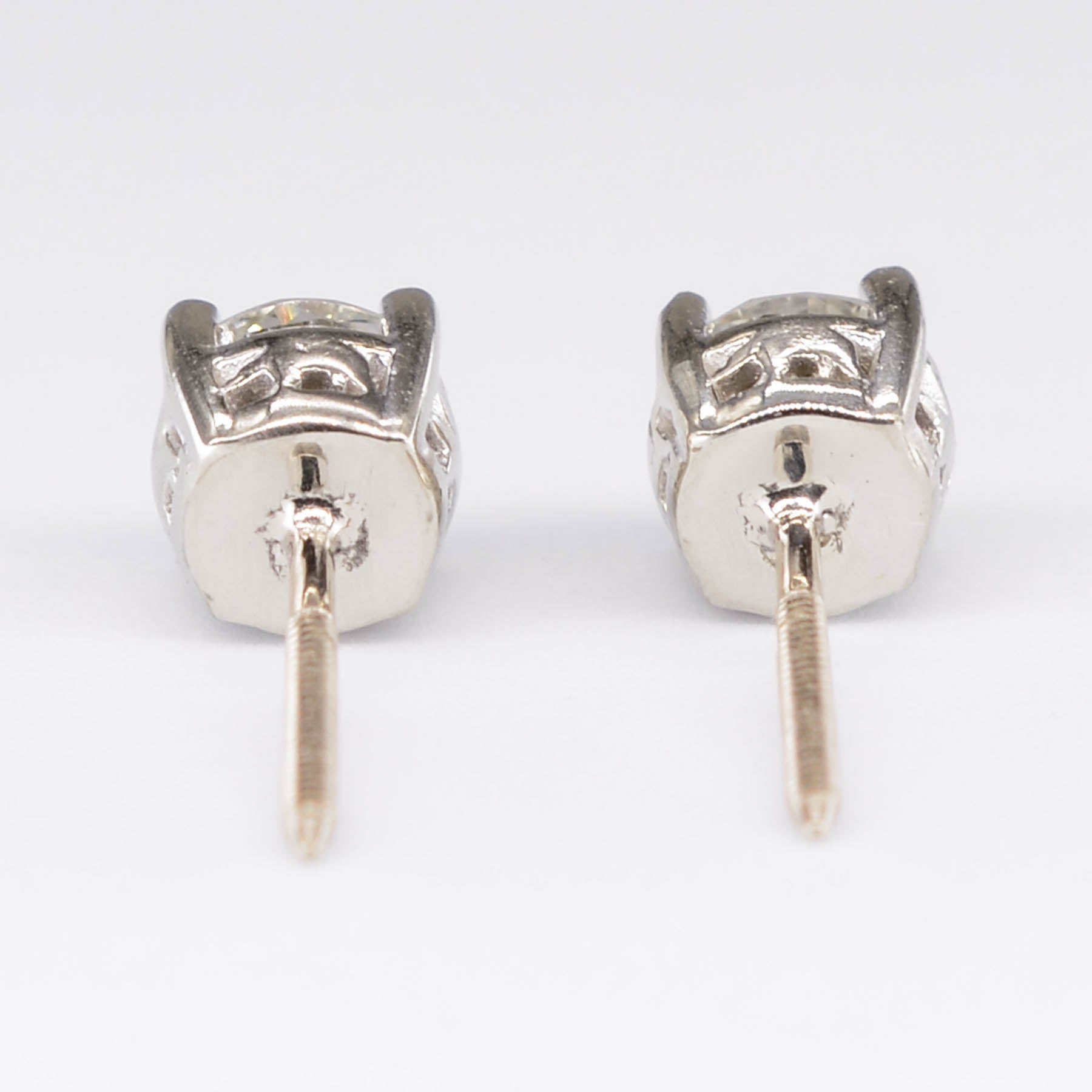 Screw Back Diamond Stud Earrings | 1.40ctw |