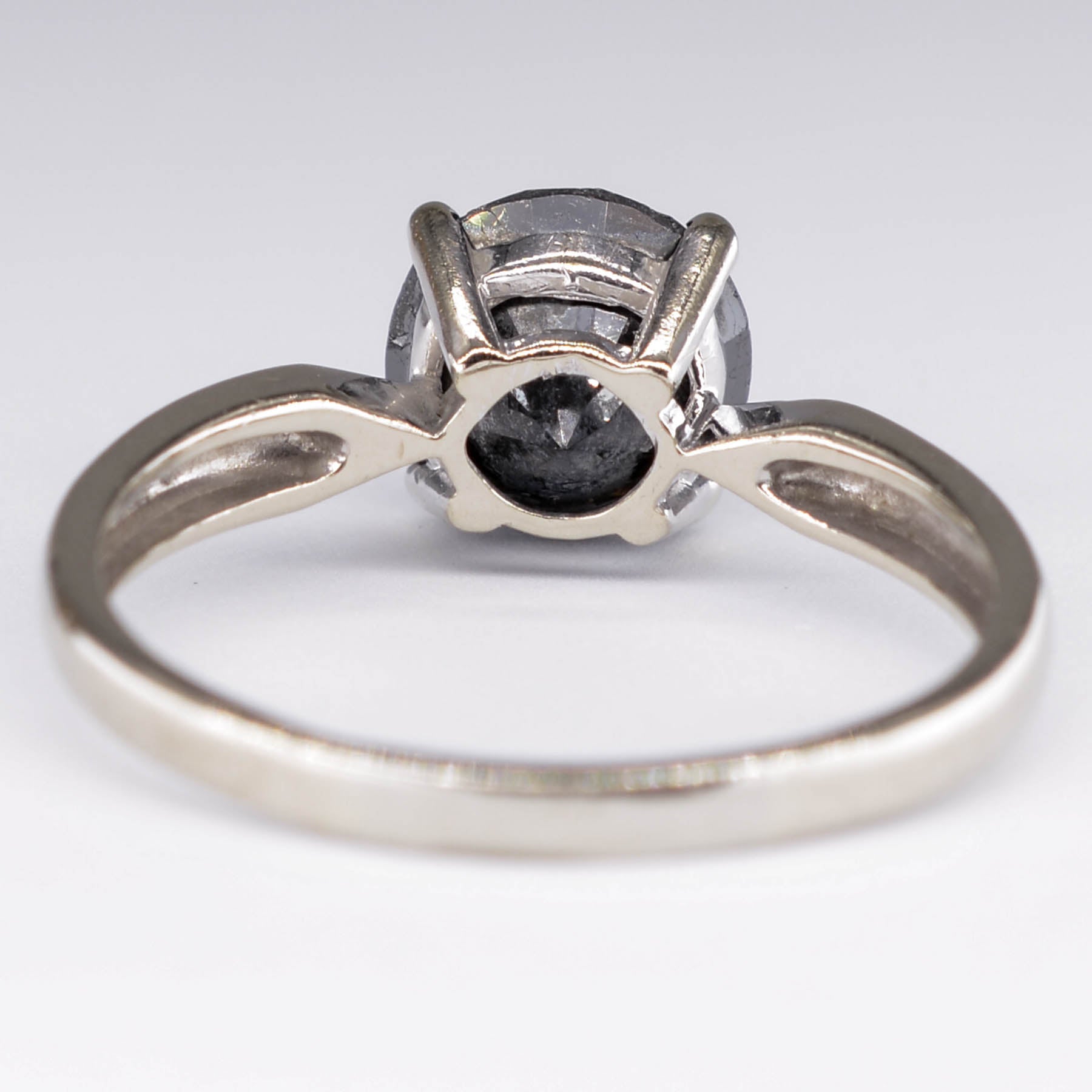 Black Diamond Solitaire Ring | 2.27ct | SZ 9