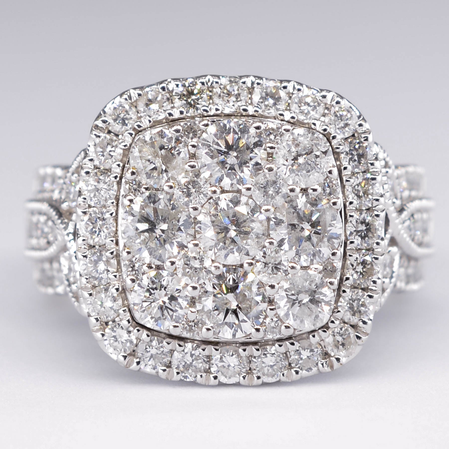 Bague sertie de diamants | 2,00 ct | Taille 4,5 | 