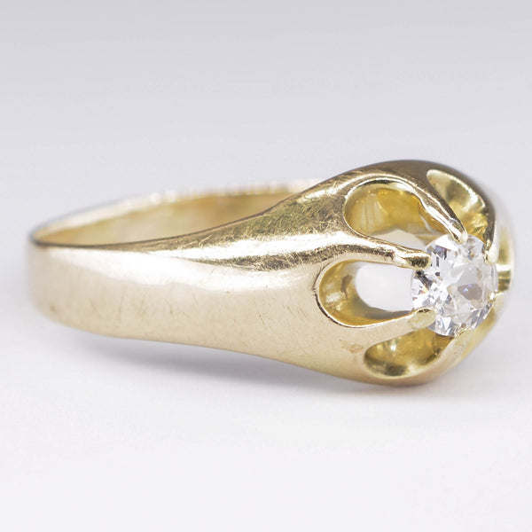 12k Old European Cut Diamond Ring | 0.25ct | SZ 8.5 |