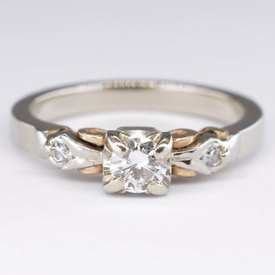 Two Toned Diamond Ring | 0.24ct | SZ 5.25 |