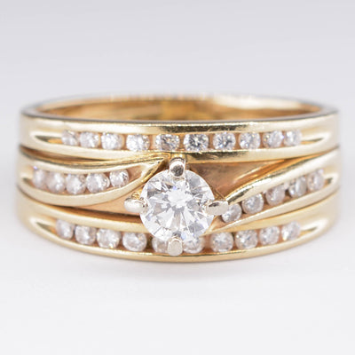 Three Band Diamond Waterfall Ring | 0.28ct | SZ 6.25