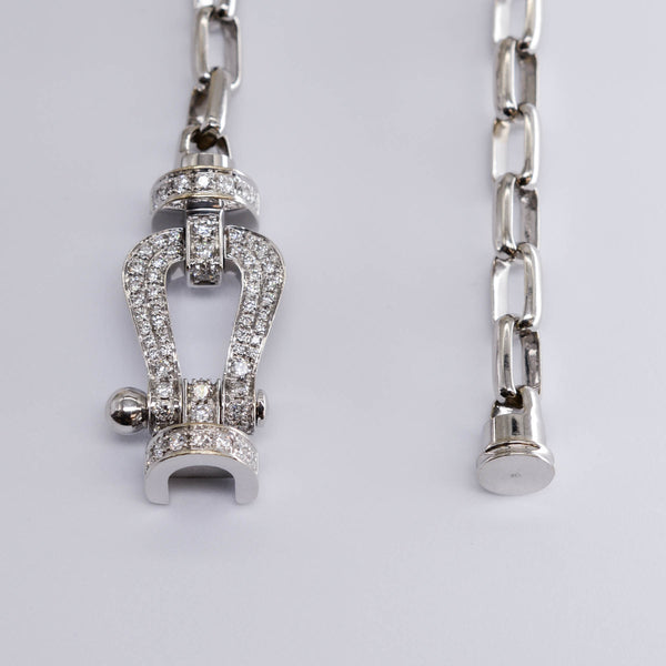 'Fred' Diamond Clasp Chain Bracelet | 0.60ctw | 7