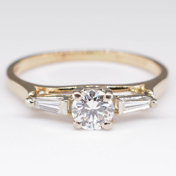 Three Stone Diamond Engagement Ring | 0.34ct, 0.18ctw | SZ 6.25 |
