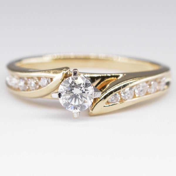 Bypass Diamond Engagement Ring | 0.25ct, 0.22ctw | SZ 7 |