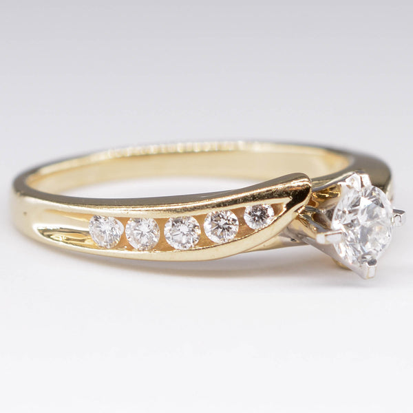 Bypass Diamond Engagement Ring | 0.25ct, 0.22ctw | SZ 7 |