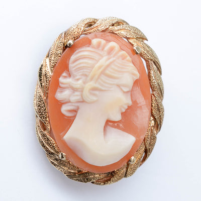 Seashell Cameo Pendant & Brooch | 7.00ct |