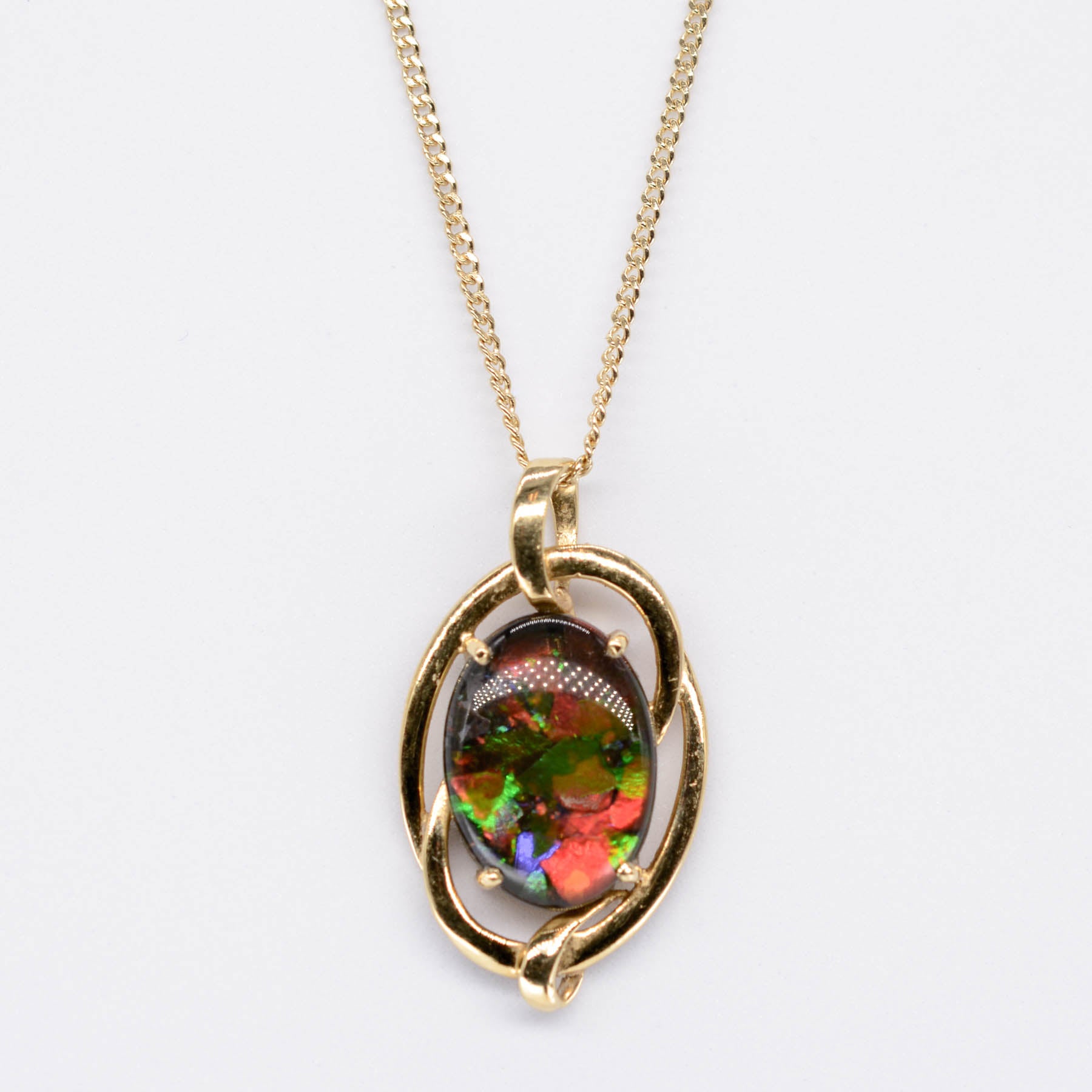 Triplet Ammolite Pendant | 3.50ct |
