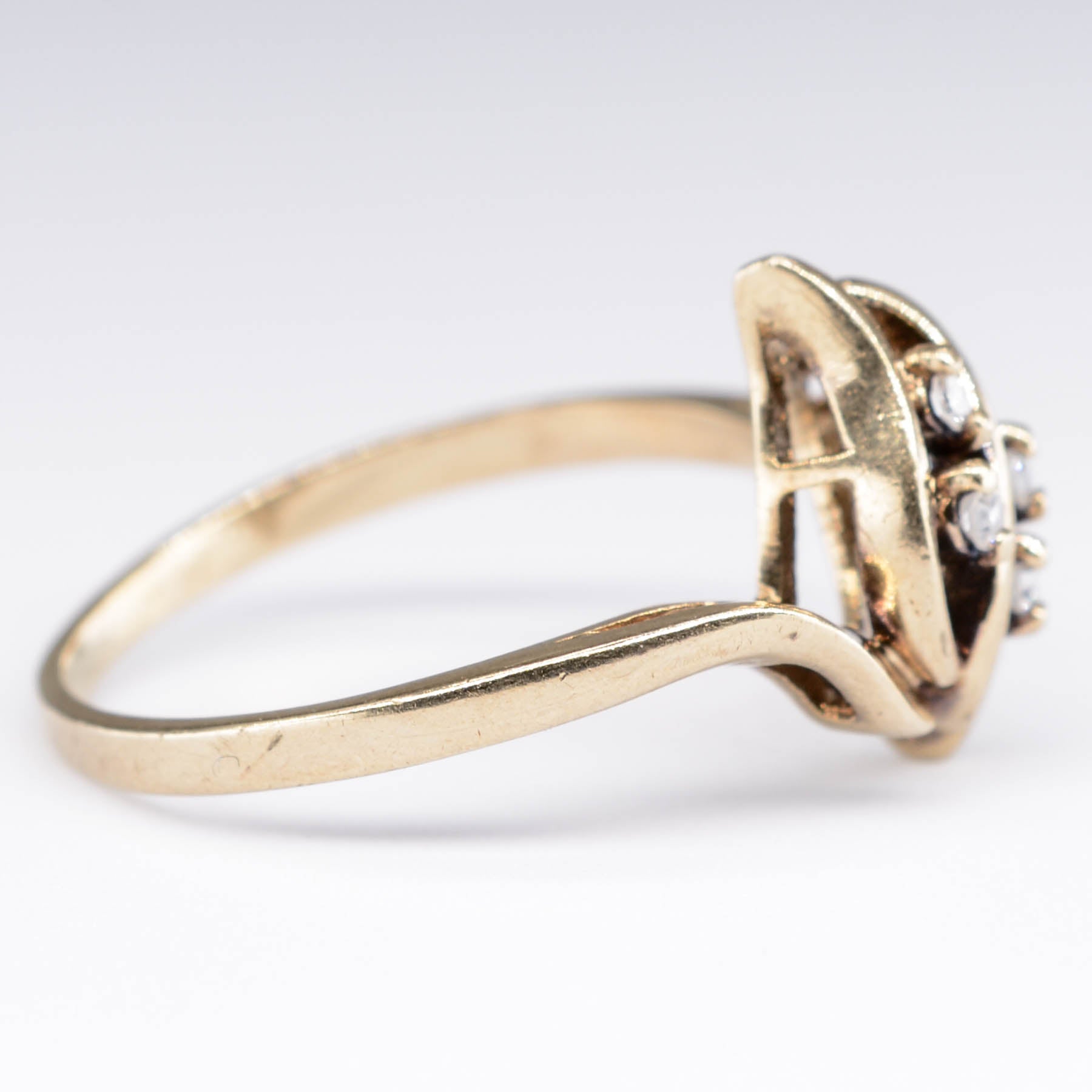 Bypass Diamond 10k Ring | 0.06ct | SZ 7.25 |