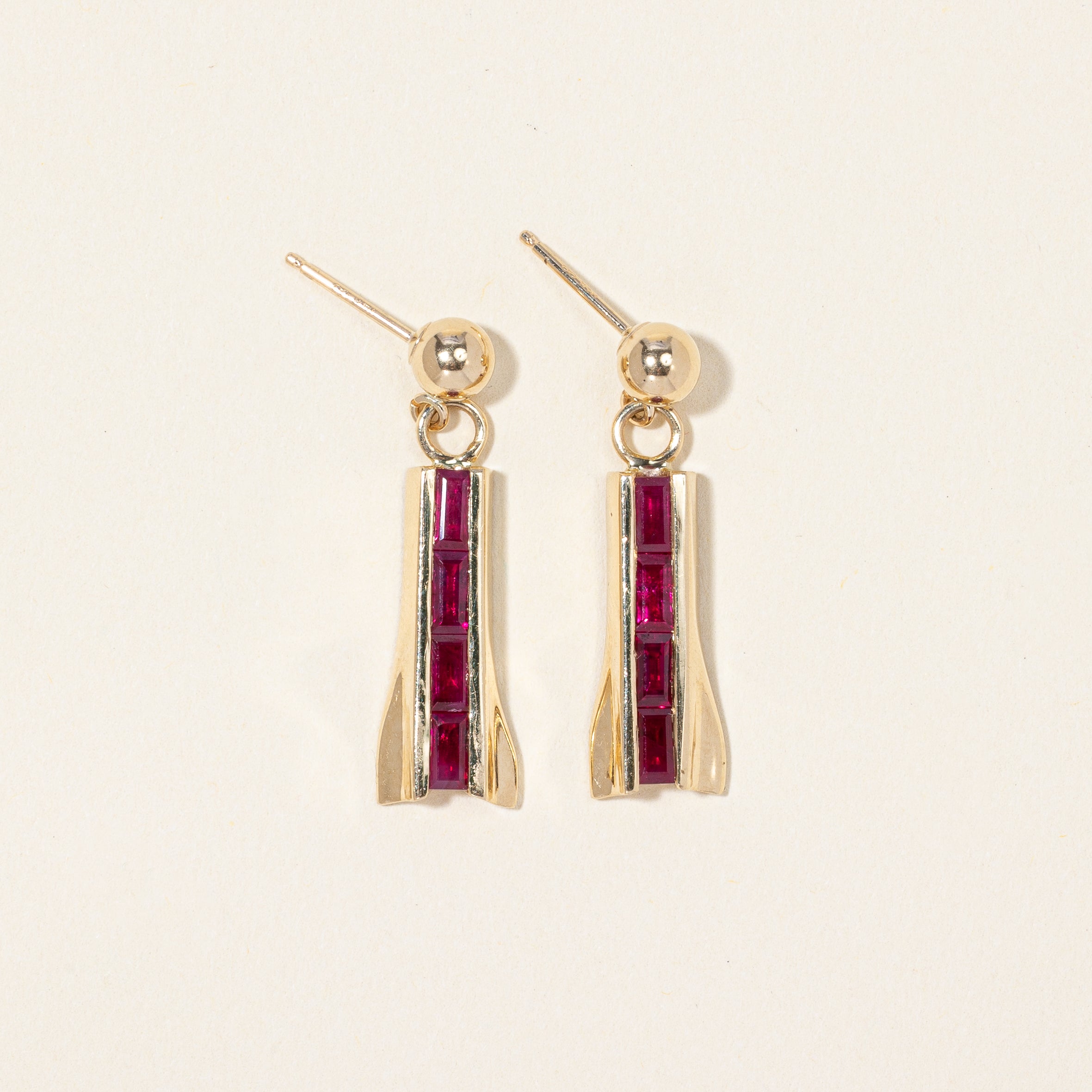 Ruby Drop Earrings | 1.80ctw |