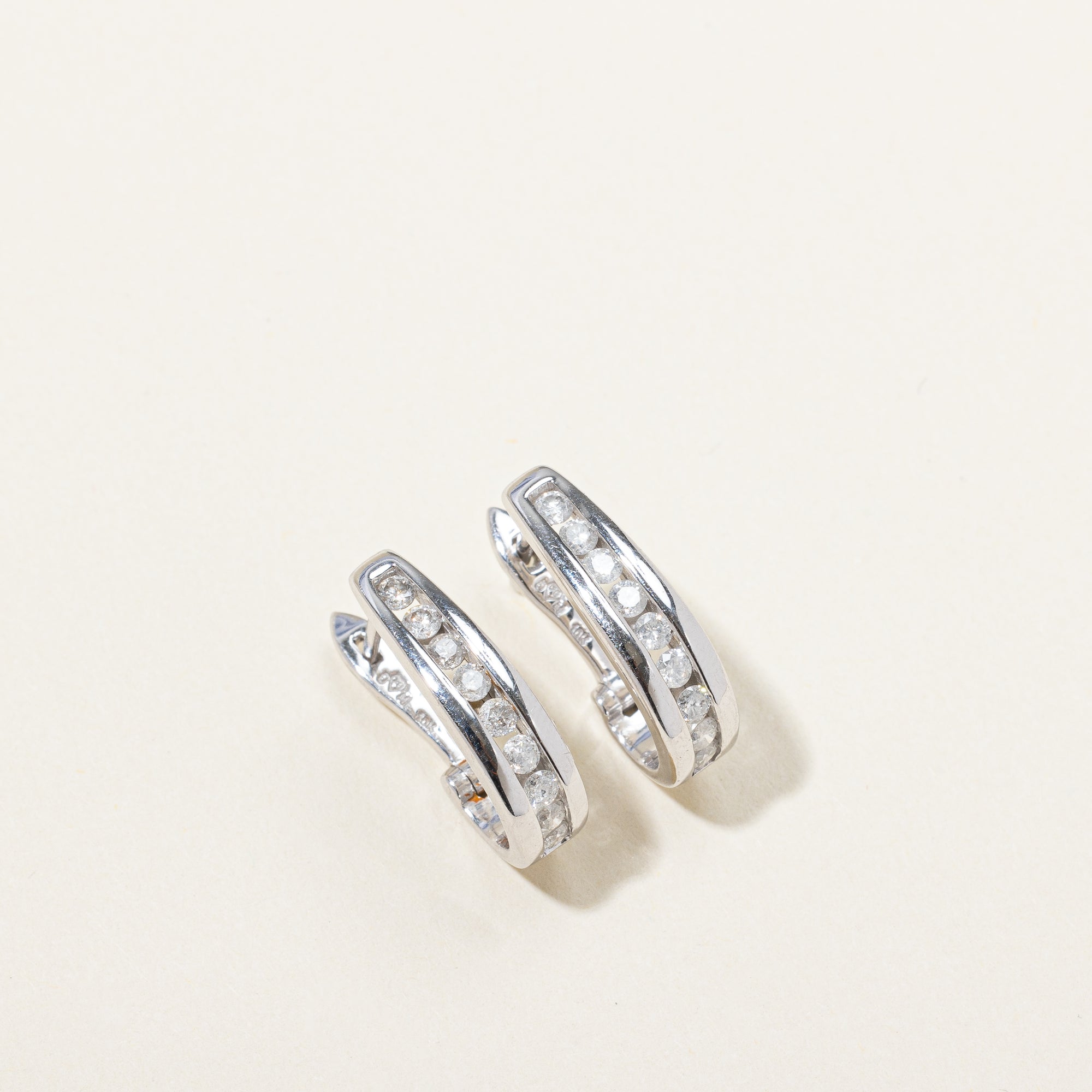 Diamond Huggie Earrings | 0.63ctw |