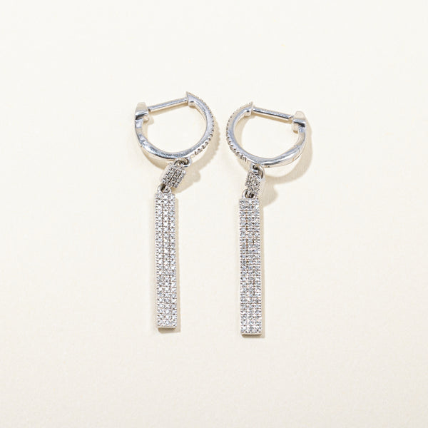 Diamond Drop Bar Earrings | 0.20ctw |