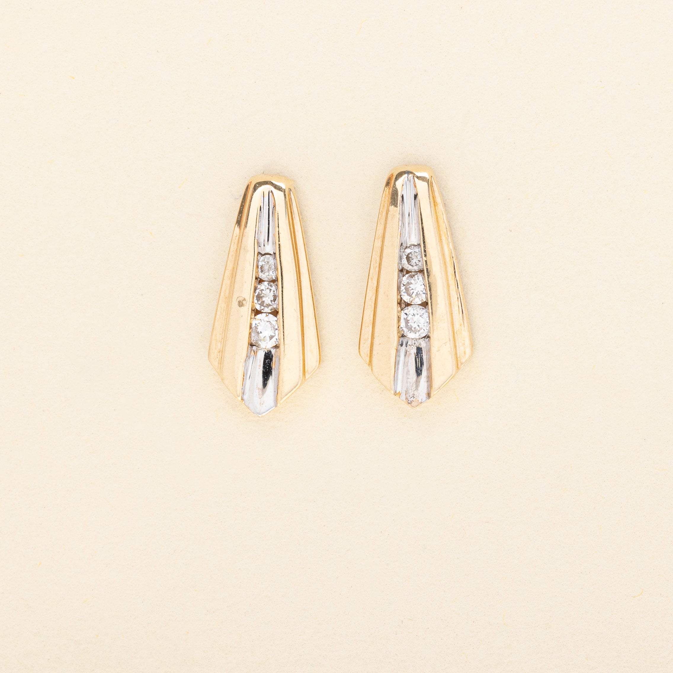 Channel Set Diamond Earrings | 0.12ctw |