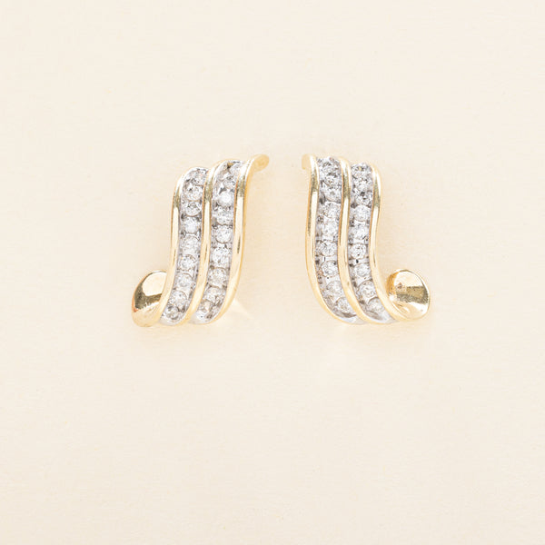 Diamond Twist Earrings | 0.54ctw |