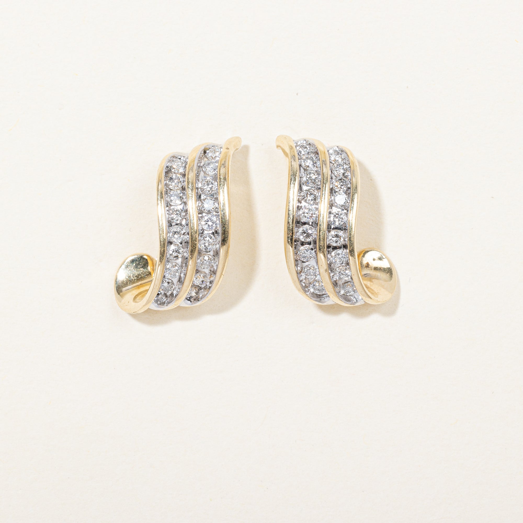 Diamond Twist Earrings | 0.54ctw |