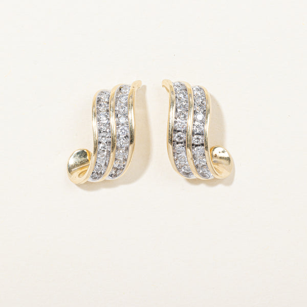 Diamond Twist Earrings | 0.54ctw |