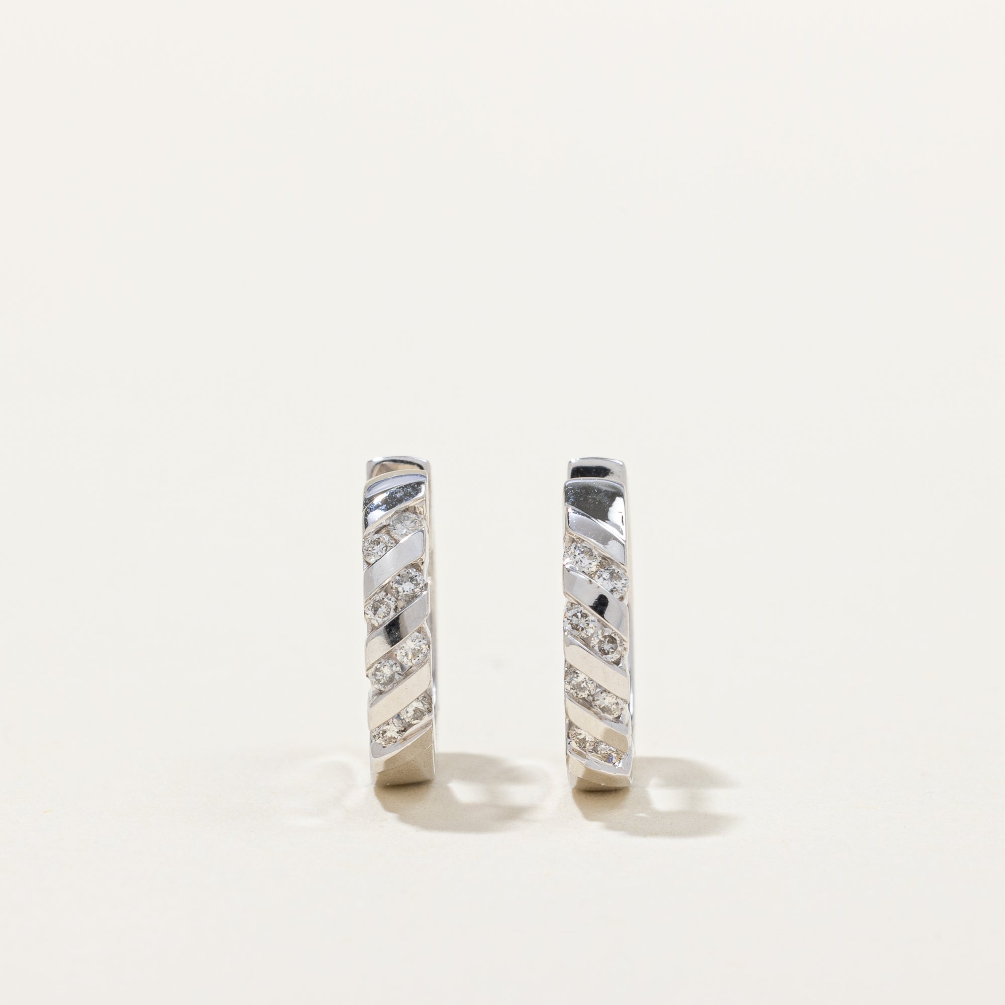 Diamond Huggie Earrings | 0.20ctw |