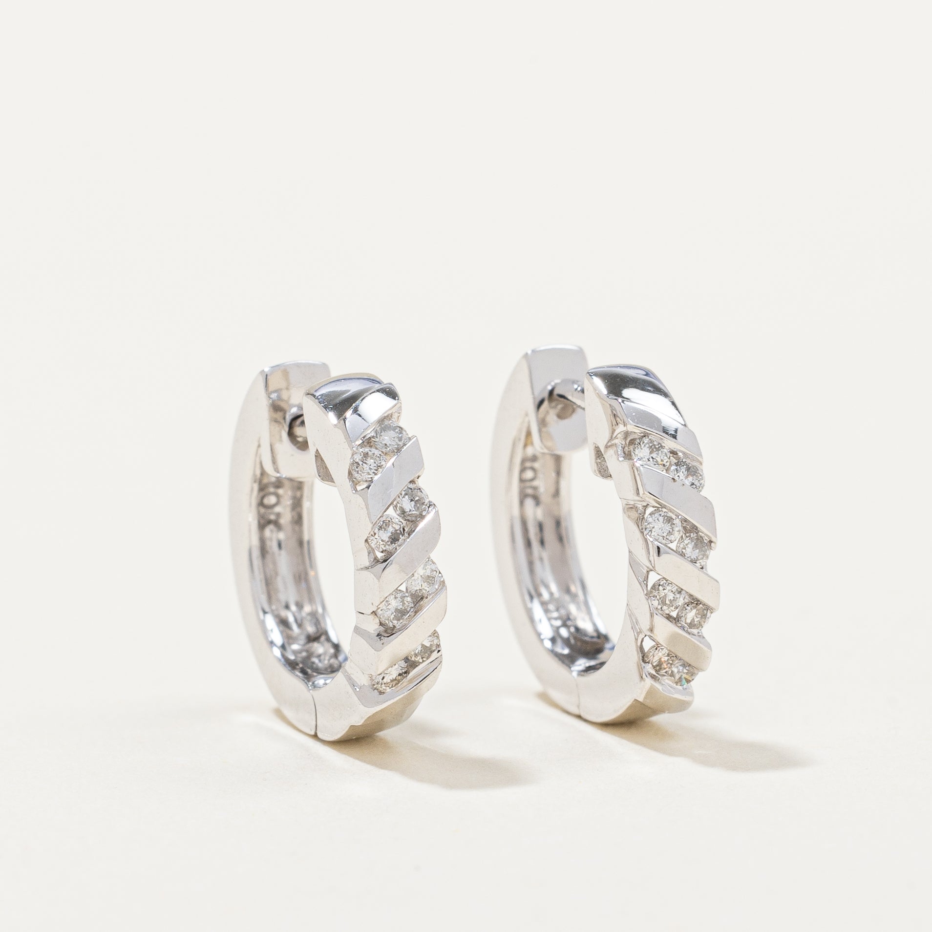 Diamond Huggie Earrings | 0.20ctw |