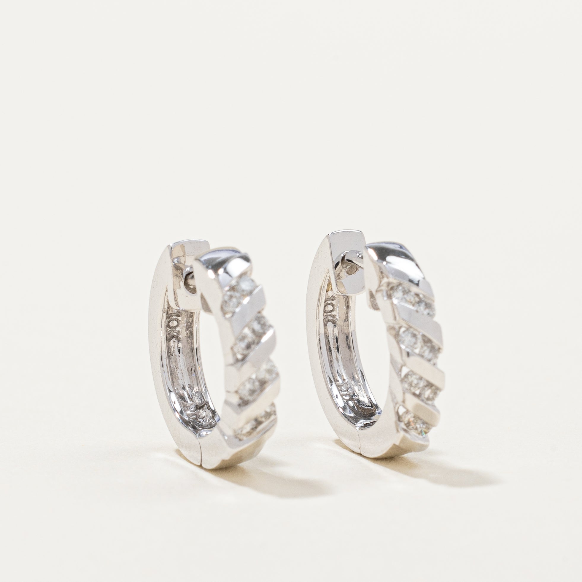 Diamond Huggie Earrings | 0.20ctw |