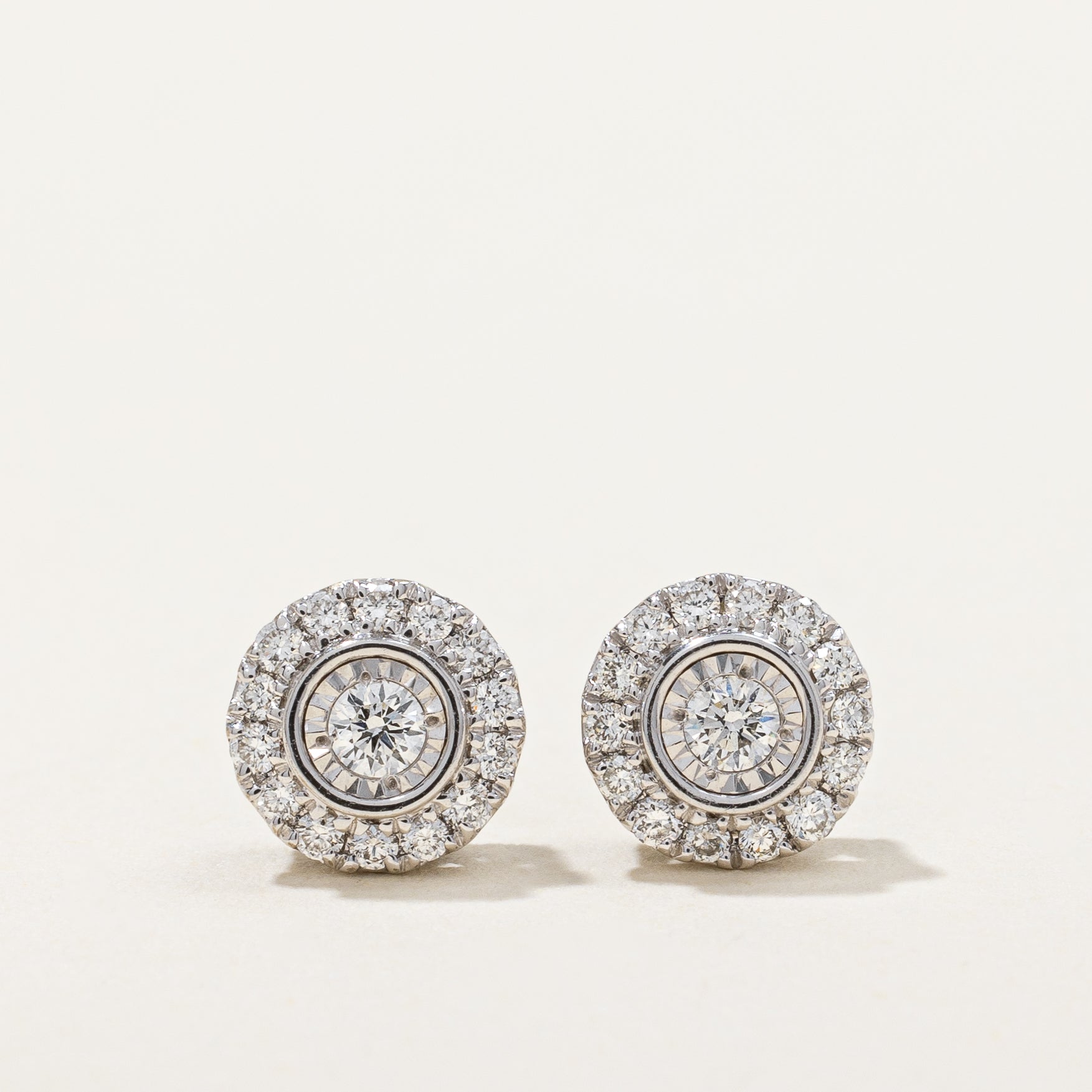 Boucles d'oreilles puces en diamant | 0,22 ct | 