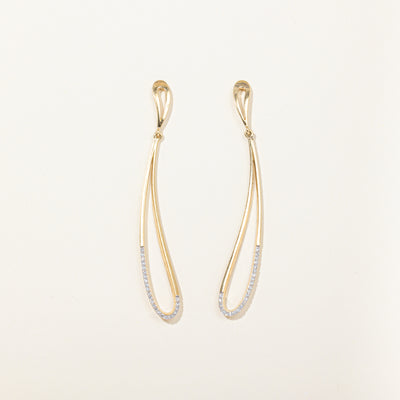 Diamond Teardrop Earrings | 0.24ctw |