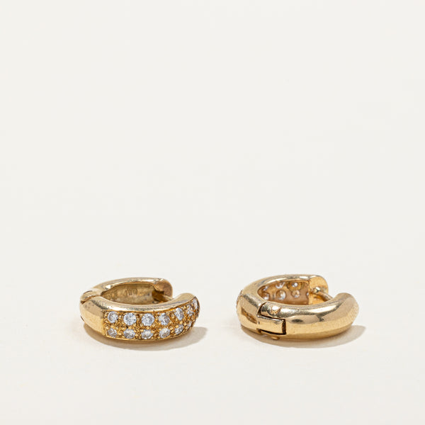 Diamond Huggie Earrings | 0.28ctw |