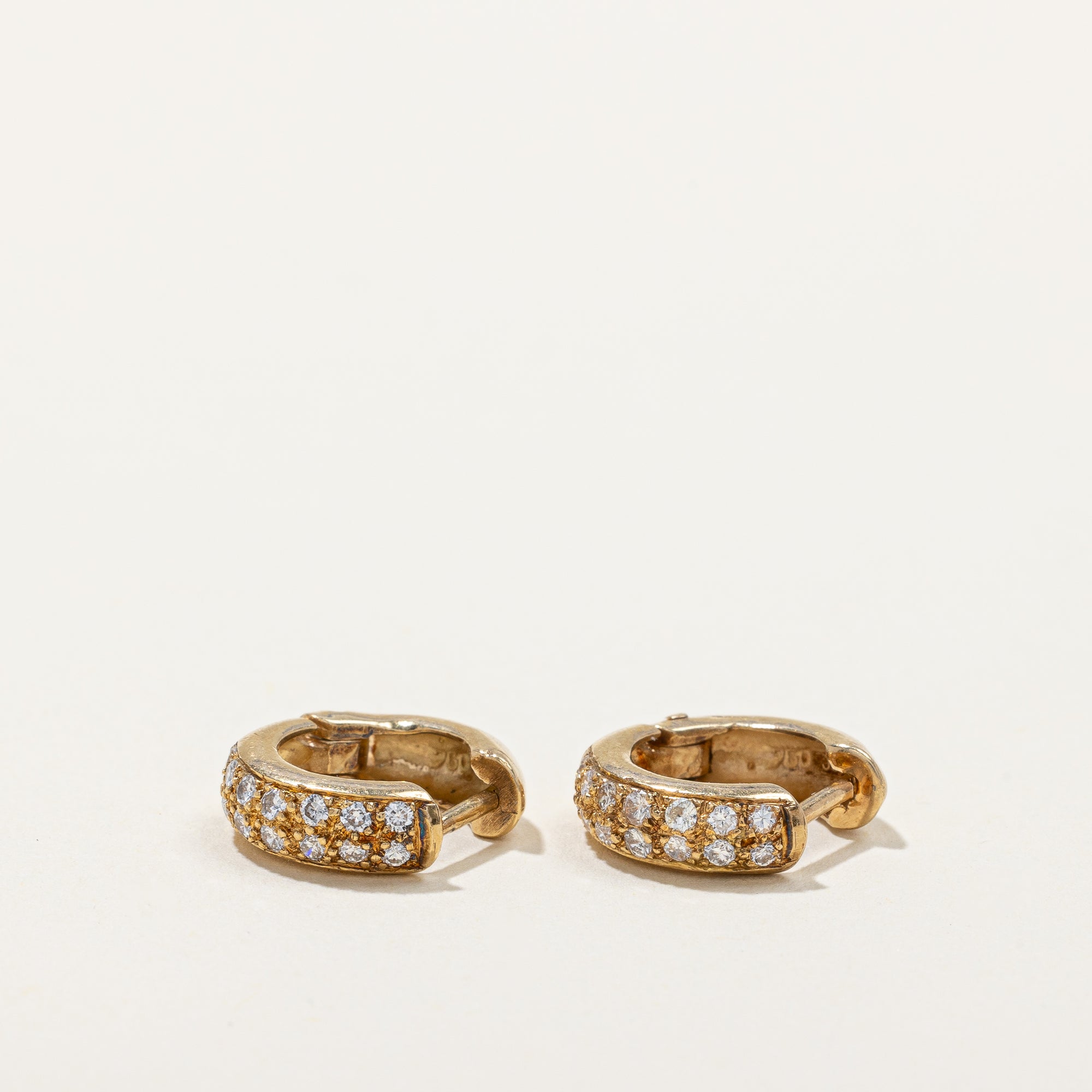 Diamond Huggie Earrings | 0.28ctw |