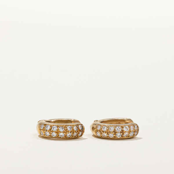 Diamond Huggie Earrings | 0.28ctw |