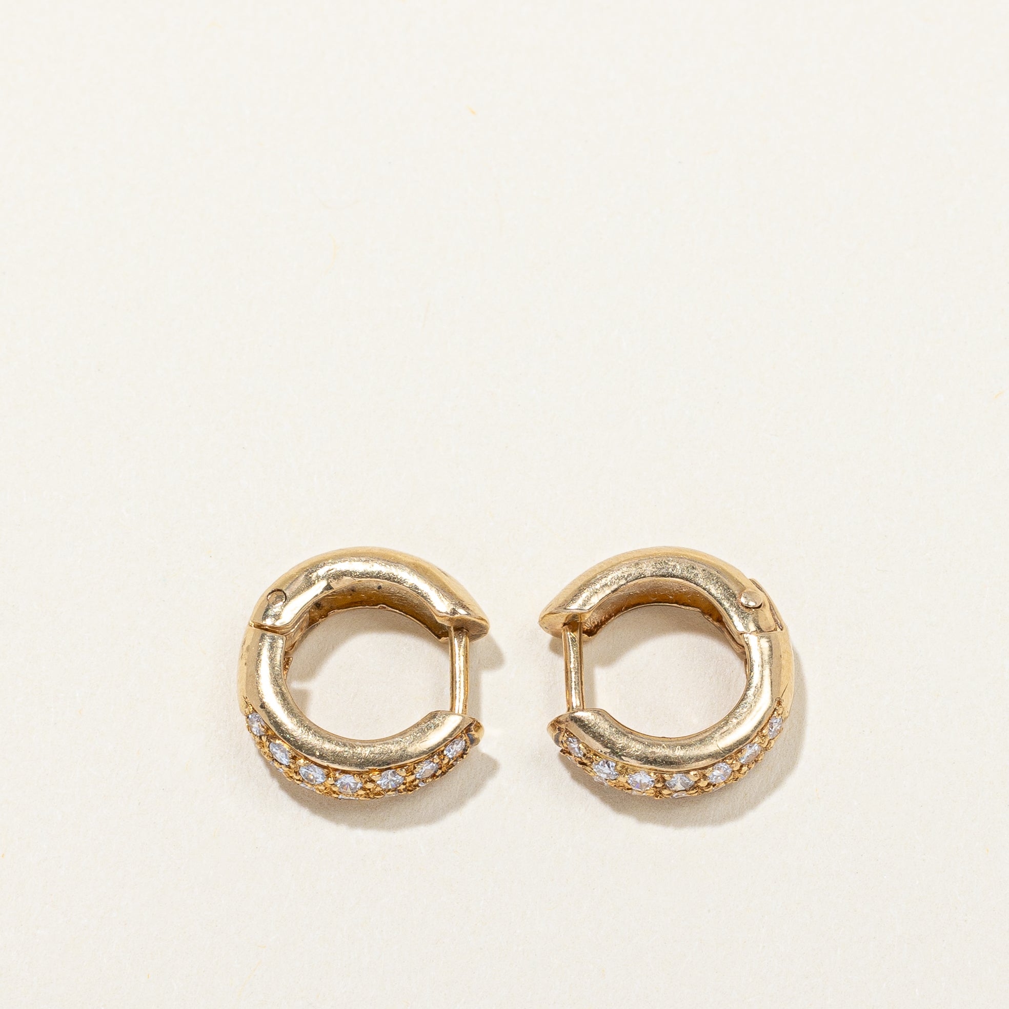 Diamond Huggie Earrings | 0.28ctw |