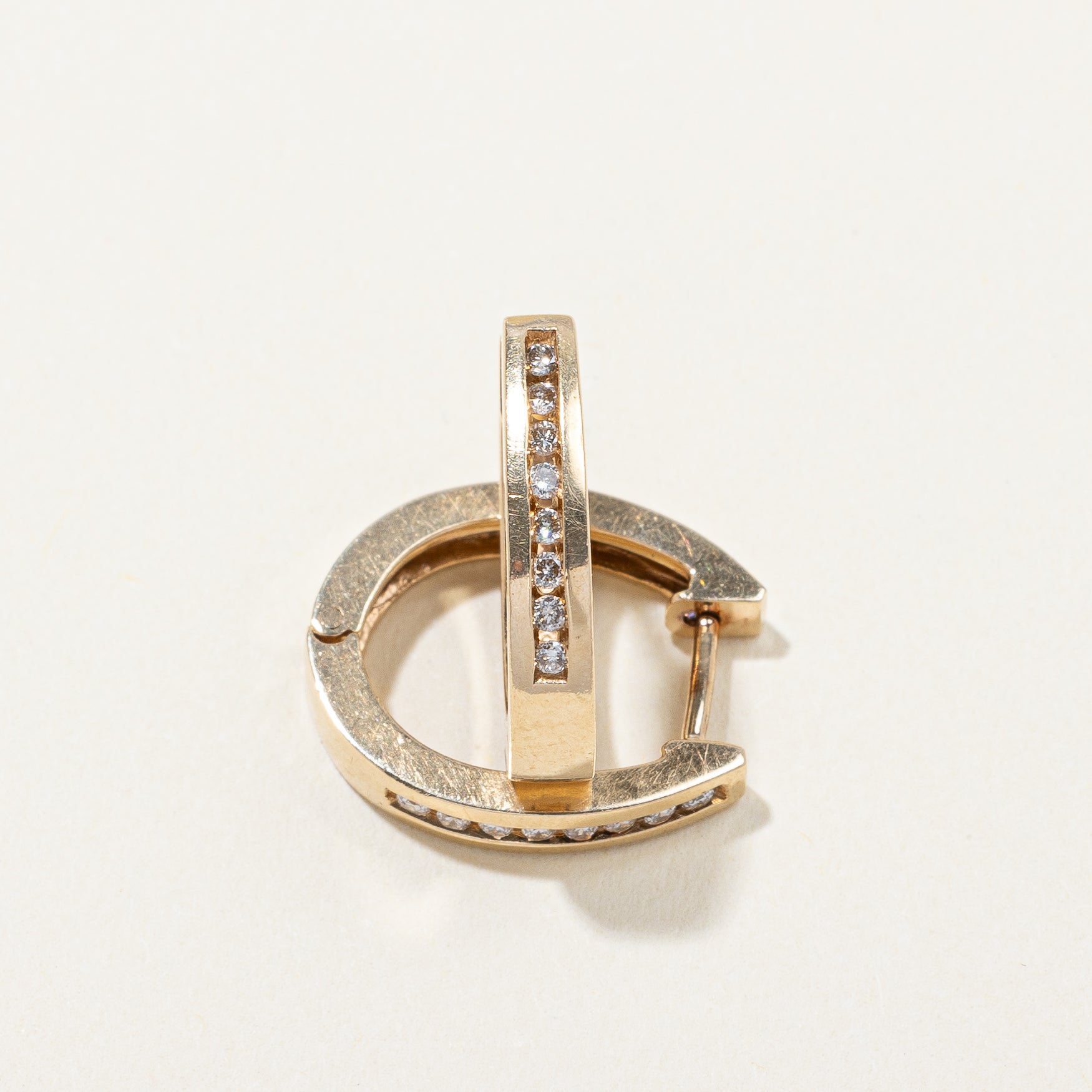 Diamond Huggie Earrings | 0.08ctw |