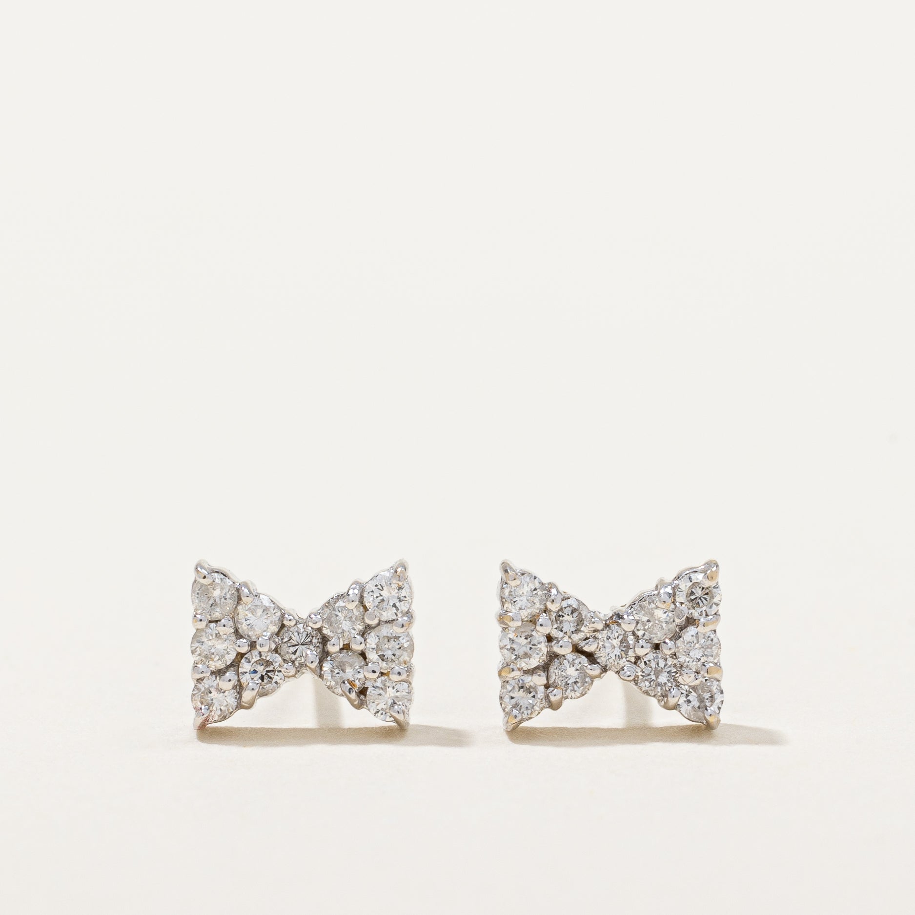 Diamond Bow Earrings | 0.22ctw |