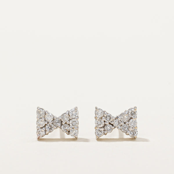 Diamond Bow Earrings | 0.22ctw |