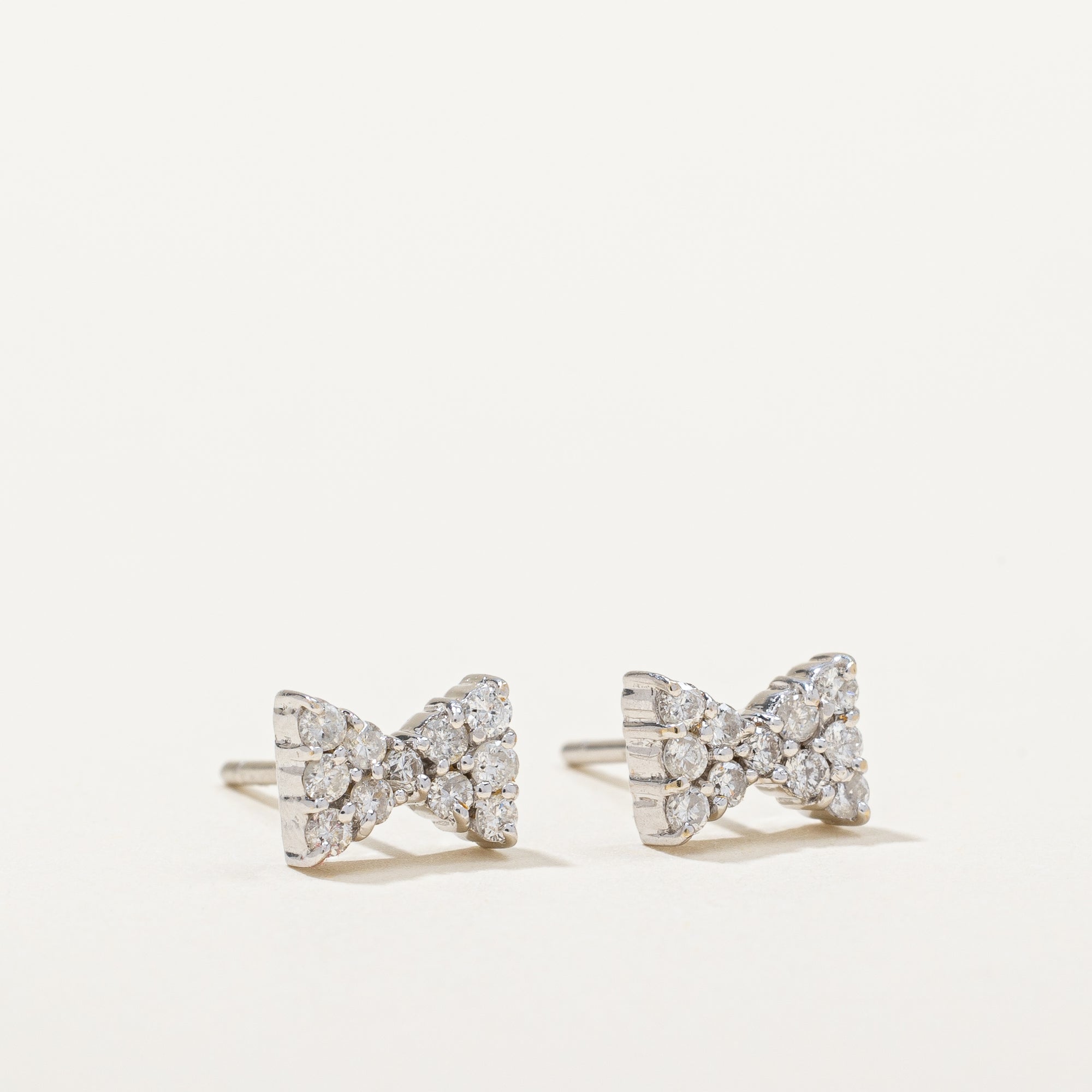 Diamond Bow Earrings | 0.22ctw |