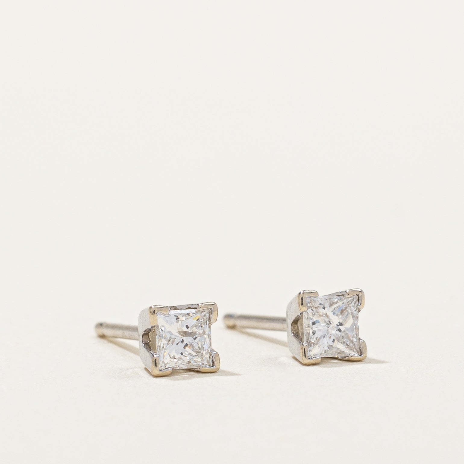 Princess Cut Diamond Earrings | 0.26ctw |