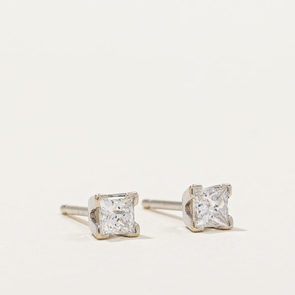 Princess Cut Diamond Earrings | 0.26ctw |