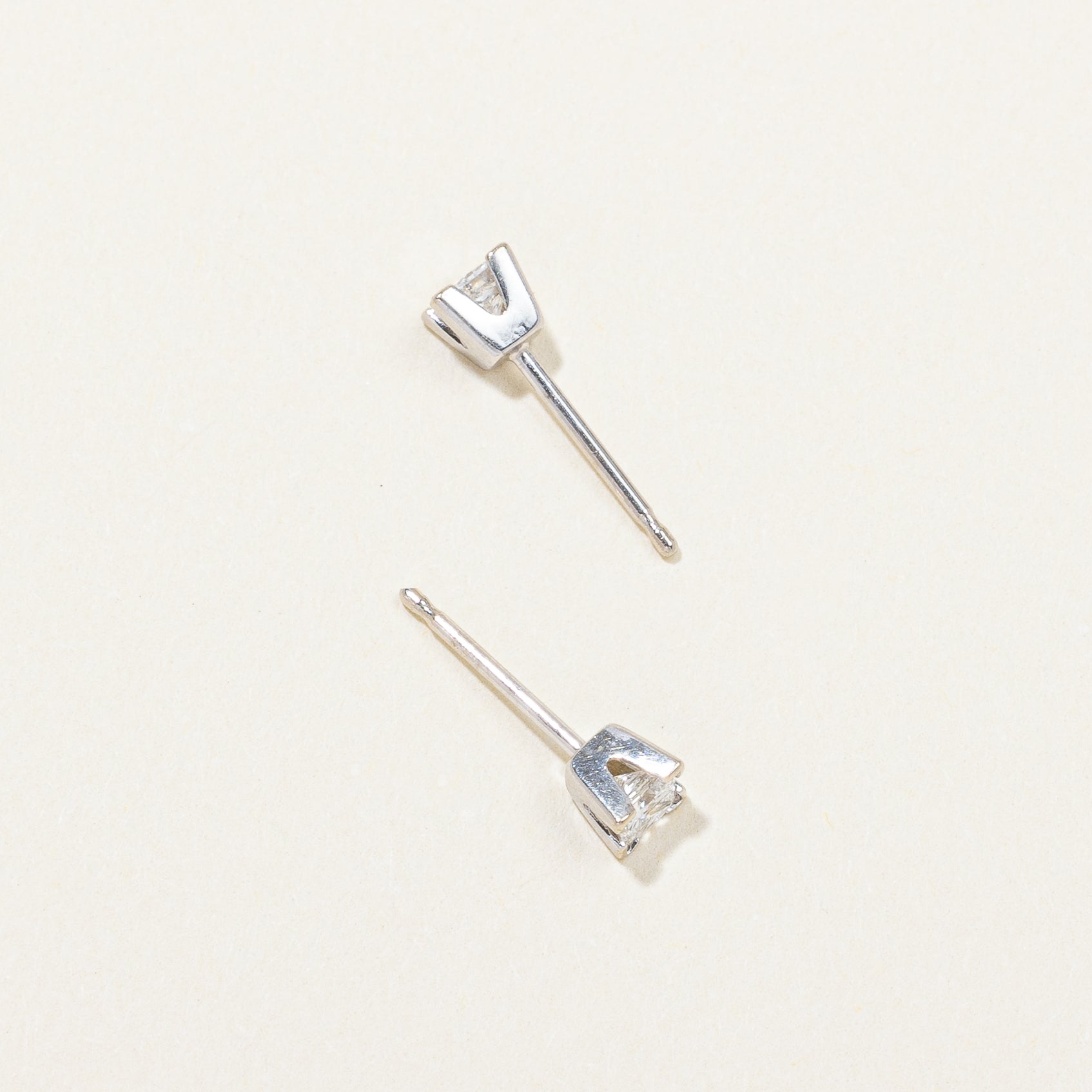 Princess Cut Diamond Earrings | 0.26ctw |